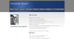Desktop Screenshot of christoph-busch.de